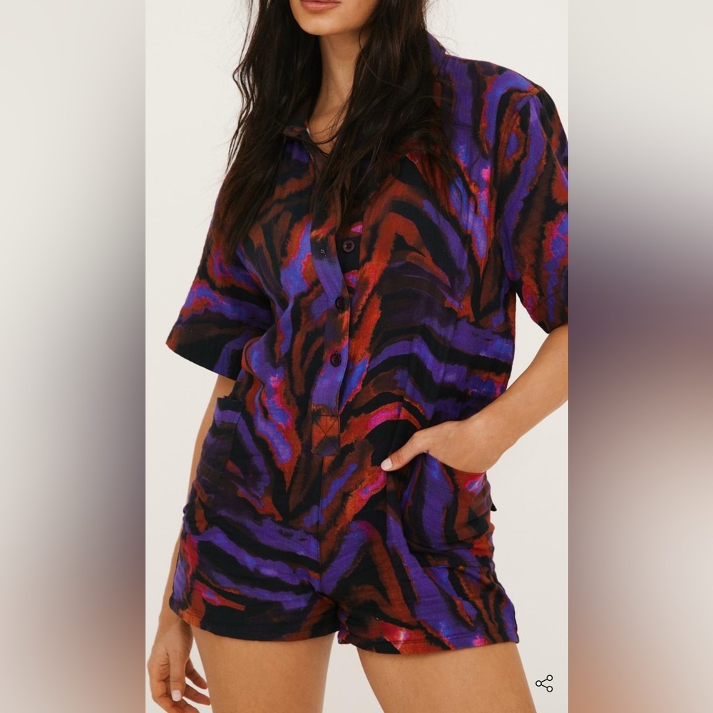Nasty Gal colorful Romper